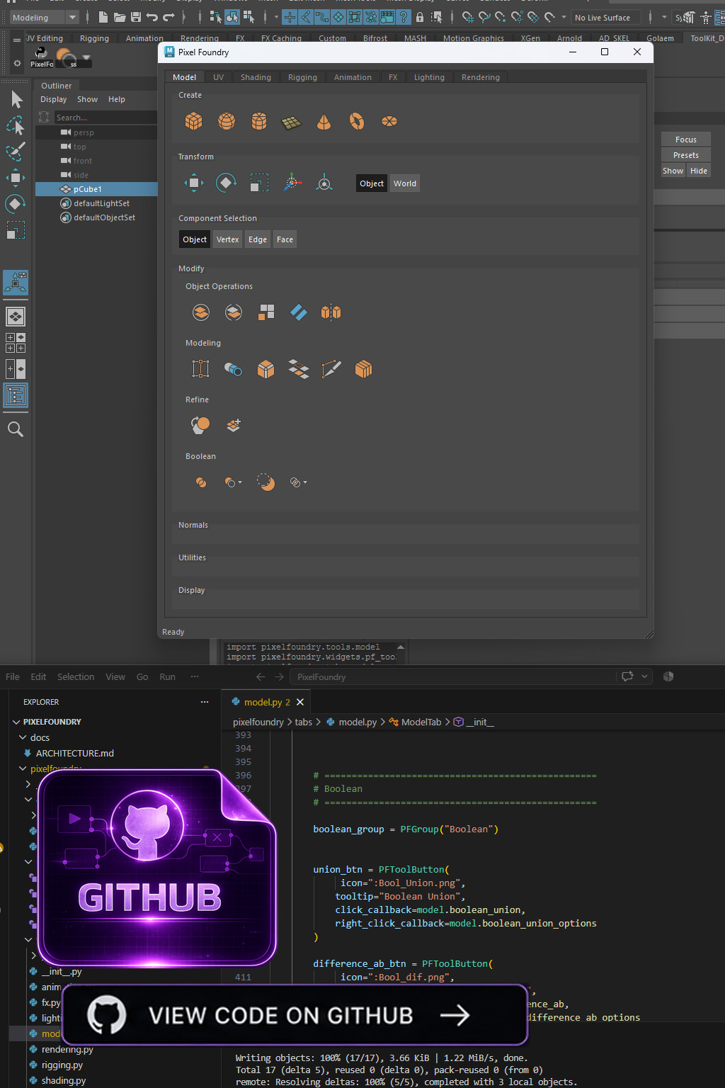 Maya Pixelfoundry Repository